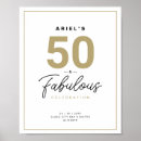 Search for 50th birthday welcome sign posters 50 and fabulous