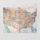 Search for map art postcards America