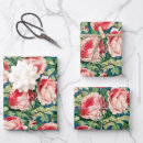 Search for red roses wrapping paper Green leaves