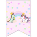 Search for unicorn bunting flags Watercolor