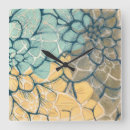 Search for grey and turquoise clocks Flowers