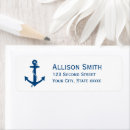 Search for nautical anchor return address labels Classic