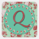 Search for q initials labels Vintage