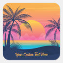 Search for colorful sunset stickers Tropical