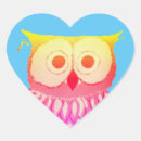Search for owl with heart stickers Animal