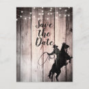Search for cowboy save the dates Western