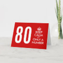 Search for age specific birthday cards 80th