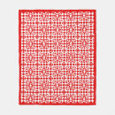 Search for vintage christmas blankets Red and white