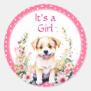 Search for girl and dog stickers For kids