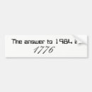 Search for 1984 bumper stickers 1776