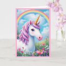 Search for rainbow unicorn birthday cards Purple