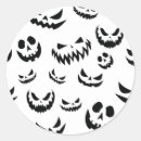 Search for black pumpkin face stickers Orange