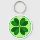 Search for clover rounded key rings Green shamrock