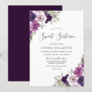Search for violet sweet 16 invitations Flowers