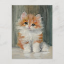 Search for vintage cat paintings postcards Feline