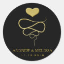 Search for black gold save the date stickers Engagement