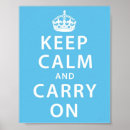 Search for blue keep calm carry on posters Vintage