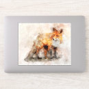 Search for fox painting stickers Illustration