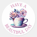 Search for vintage tea cups stickers Blue