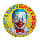 Search for funny faces dartboards Clown