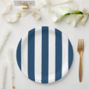 Search for blue and white striped plates For her