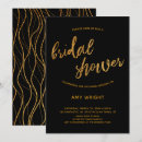 Search for black and gold bridal shower invitations Simple