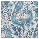 Search for blue and cream fabric Flowers