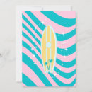 Search for surfboard invitations Pink