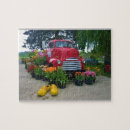 Search for red truck puzzles Farm