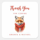 Search for thank you fox stickers Woodland
