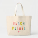 Search for funny pun tote bags Beach