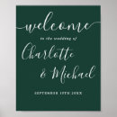Search for emerald green wedding signs Script