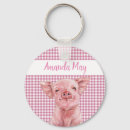 Search for pig key rings Watercolor