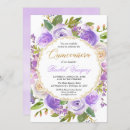 Search for lilac lavender purple quinceanera invitations Elegant