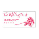 Search for red rose rubber stamps Return address