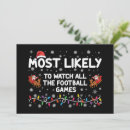 Search for football christmas invitations Xmas