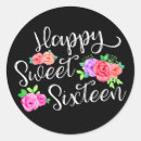 Search for happy birthday for girl stickers Floral