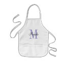 Search for kids monogrammed aprons Cooking