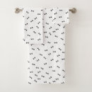 Search for black and white patterned towels bath towels For her