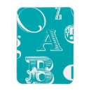 Search for blue letters magnets Decorative
