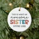 Search for funny sister christmas tree decorations Best sister ever