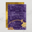 Search for eggplant gold wedding invitations Botanical