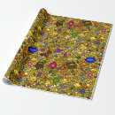 Search for treasure chest wrapping paper Gold coins