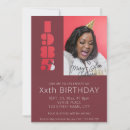 Search for red and black 40th birthday invitations Vintage