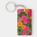 Search for assorted colours key rings Close up