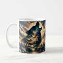 Search for wolf howling mugs Sunset