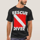 Search for rescue diver tshirts Scuba