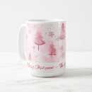 Search for pink christmas tree mugs Watercolor