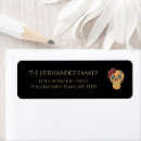 Search for sugar skull return address labels Mexico