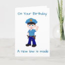 Search for for policeman birthday cards Funny
